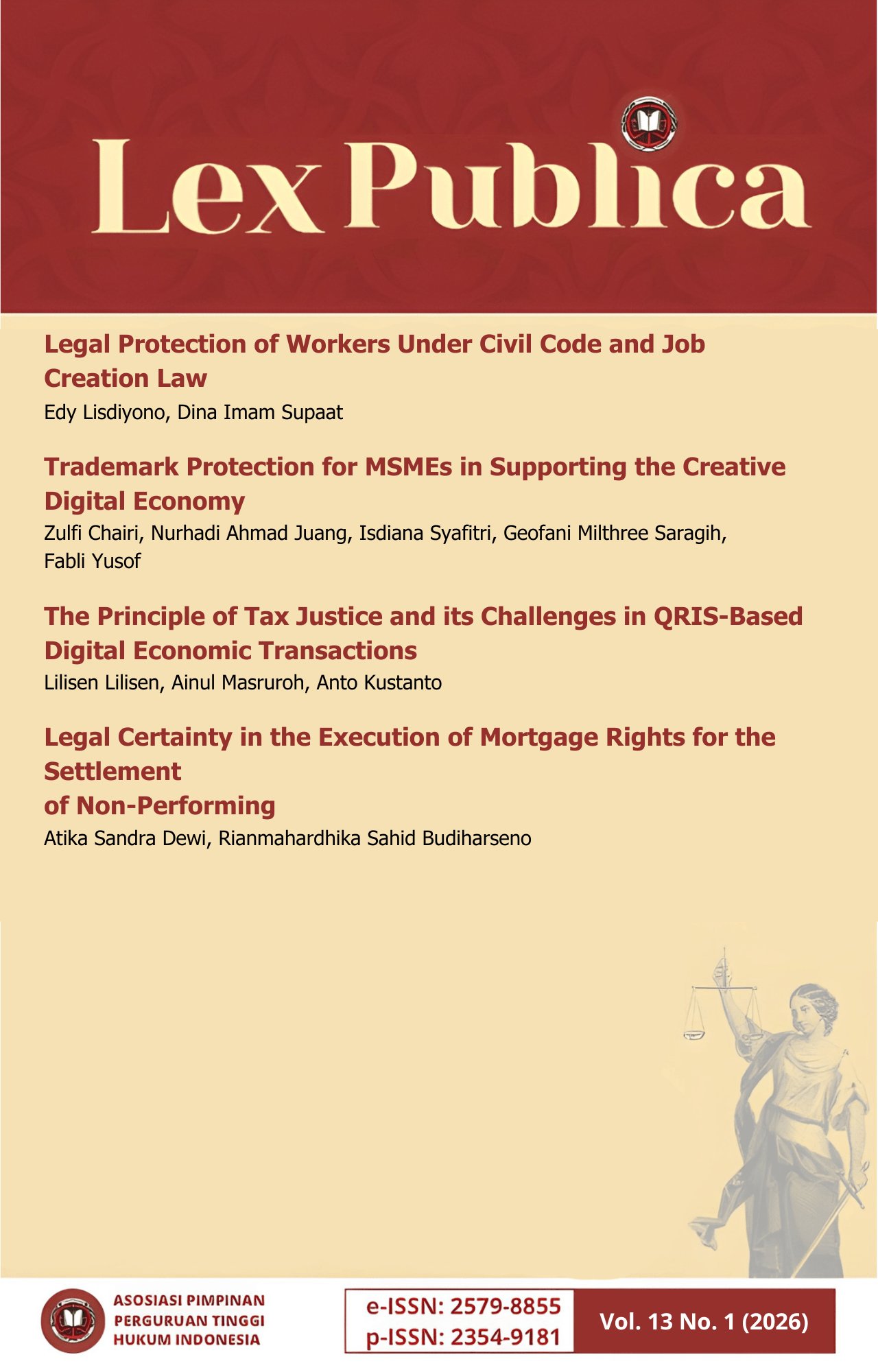 					View Vol. 13 No. 1 (2026):  
				